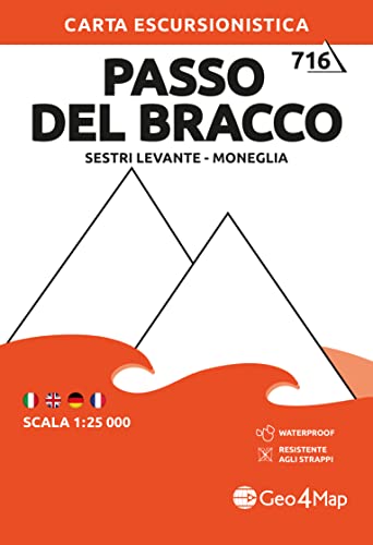 Passo Del Bracco - Sestri Levante - Moneglia. Carta Escursionistica 1:25.000 - 5