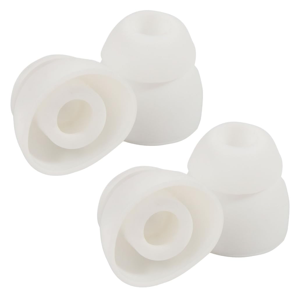 Elnwnnkc Double Flange Earbuds Ear Tips for Wireless Headphones Replacement Silicone Eartips Ear Buds