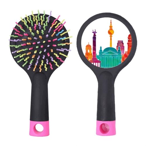 Brosse à cheveux démêlante pour la routine du matin avec base stable