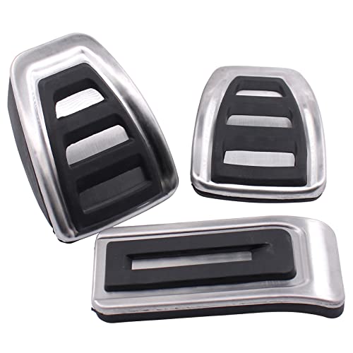 Pedalabdeckung Pedalkappen Pedalsatz Fußpedal Bremspedal Gaspedal Kupplungspedal Pedale Abdeckung Pedalauflage Schaltgetriebe für Transporter T5 Transporter T6 Mul-tivan T5 Mul-tivan T6 Mul-tivan T7