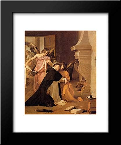 The Temptation Of St. Thomas Aquinas 20x24 Framed Art Print by Diego Rodriguez de Silva y Velazquez