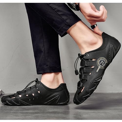 Men's Outdoor Backpacking Shoes, Closed Toe Hiking Sandals, Breathable Sports Beach Shoes4