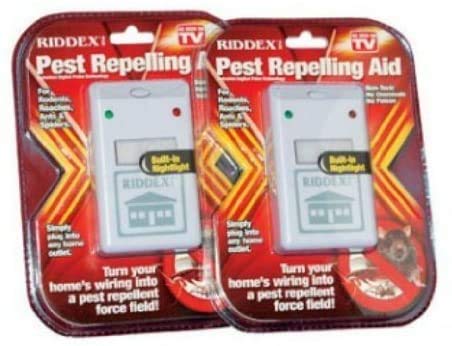2X RIDDEX REPELENTE ANTI ROEDORES E INSECTOS (Blanco)