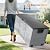 VINGLI Upgraded 75 Gallon Outdoor Storage Box, Lockable Plastic Storage Containers with Lid, Patio Deck Box Furniture for Garden, Pool, Balcony, Yard (Grey)