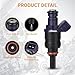 AISHAN 6PCS Fuel Injectors 2 Holes Compatible with BMW 330i 330ci 2001 2002 2003 2004, X5 2001-2006, 530i 2001-2005, X3 2004-2006, Z3 2001 2002, Z4 2003-2005 L6 3.0L Replace 1439800