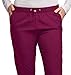 Green Town Scrubs for Women - Jogger Scrub Pant, Cargo Pockets, Stretch Fabric, Drawcord, Easy Care-Wine/Berry-Large