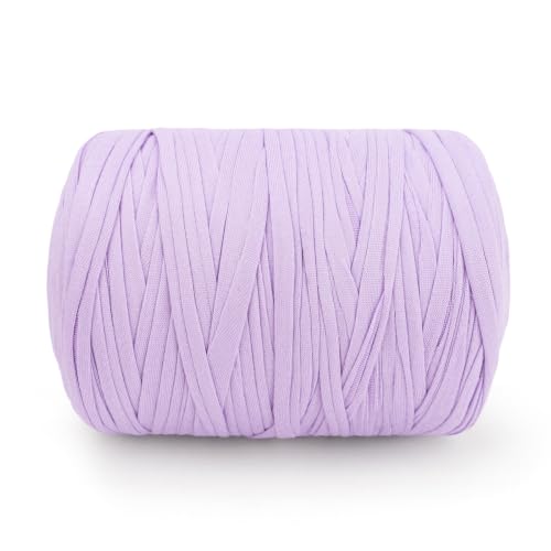 G2PLUS Fil Crochet Violet clair: Fil tee Shirt pour Crochet 300g/100m