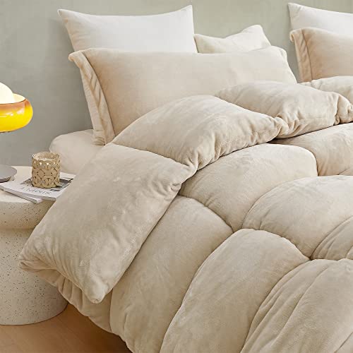 Thicker Than Thick - Coma Inducer® Oversized Queen Comforter Set - Down Alternative Ultra Plush Filling - Birch - Thumbnail 3