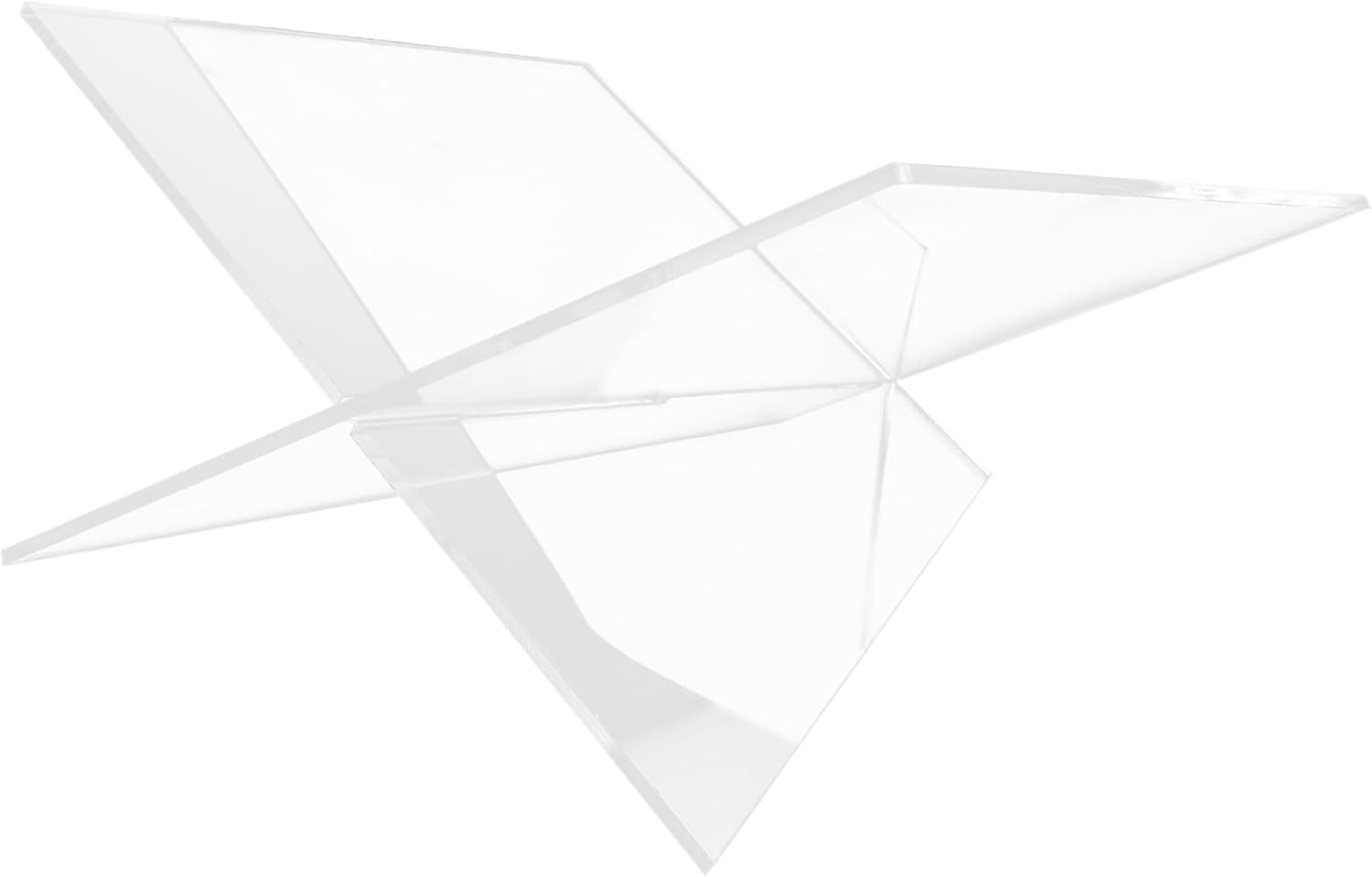 PRETYZOOM Modern Acrylic Book Table Stand Book Rack for Display Reading Stand Strong Support