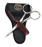 Mustache Grooming Kit - Mustache Scissors for Men for Precise Facial Hair Trimming - Mustache Combs for Men - Perfect Moustache Comb and Moustache Scissors Great for Travel