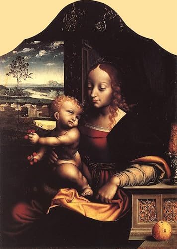 Tableaux sur toile Vierge à l'Enfant : la solution pour un bureau triste et vide