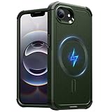 ESR for iPhone 16e Case, 23 ft Military-Grade Drop Protection, Heavy Duty Magnetic Phone Case, Compatible with MagSafe Accessories, Cyber Series, Army Green