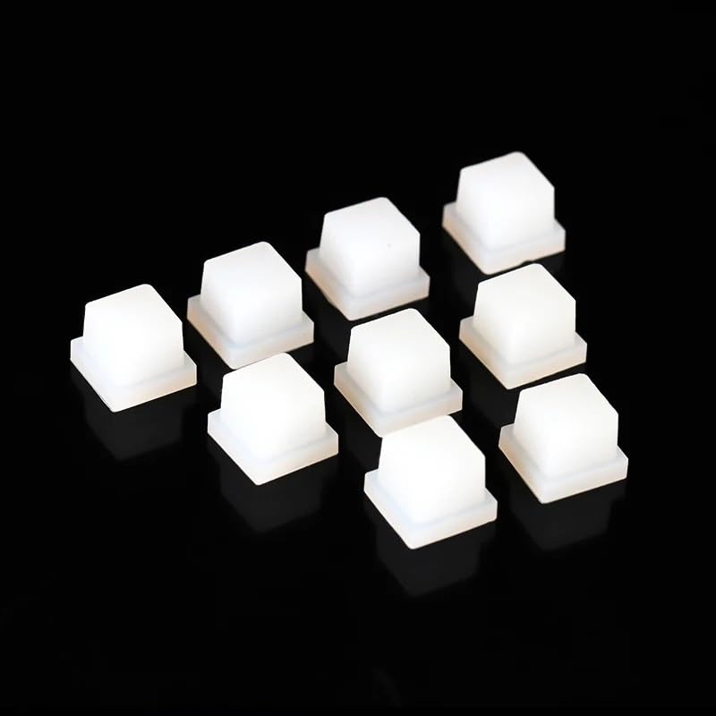 10 tapones de silicona, tamaño 10,7 x 10,7 x 10 mm for cubetas de vidrio de 10 mm x 10 mm