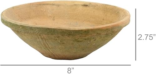 Miniatura 4 de HomArt Cuenco rústico de terracota, mediano, rojo antiguo, 1 unidad