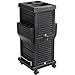 VEVOR Salon Organizer Cart, Secure Hair Salon Station with 6 Detachable Trays & Appliance Holder, Durable Barber Shop Trolley with Locking Casters for SPA & Beauty Services