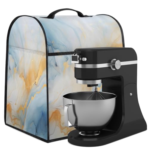 Coffee Maker Cover Marble Oil Painting Kitchen Appliance Covers Small Appliance Covers Blender Cover Juicer Cover Dust Covers for Kitchen Appliances with Top Handle and Pockets,Washable,C101