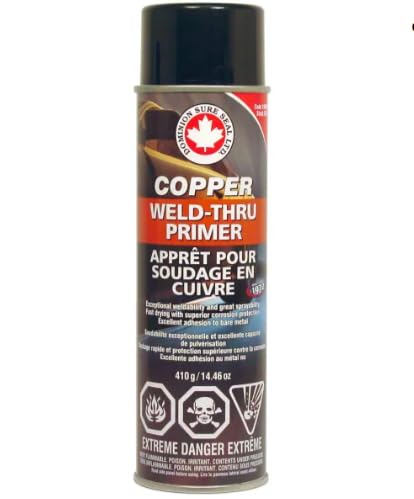 Dominion Sure Seal - Copper Weld-Thru Primer - Adhesion to Bare Metal - Ideal for Car & Home Projects - Excellent Welding with Superior Corrosion Protection - 410 g (14.46 oz