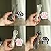 Joyinjojo 2 Pack Dog Cat Food Spoon Spatula, Cute Paw Pet Can Opener Mixing Spoons for Dog Cat Wet Food, Small Silicone Spatula Cat Treat Spoon Pet Cannd Food Scoop for Dog Cat, White