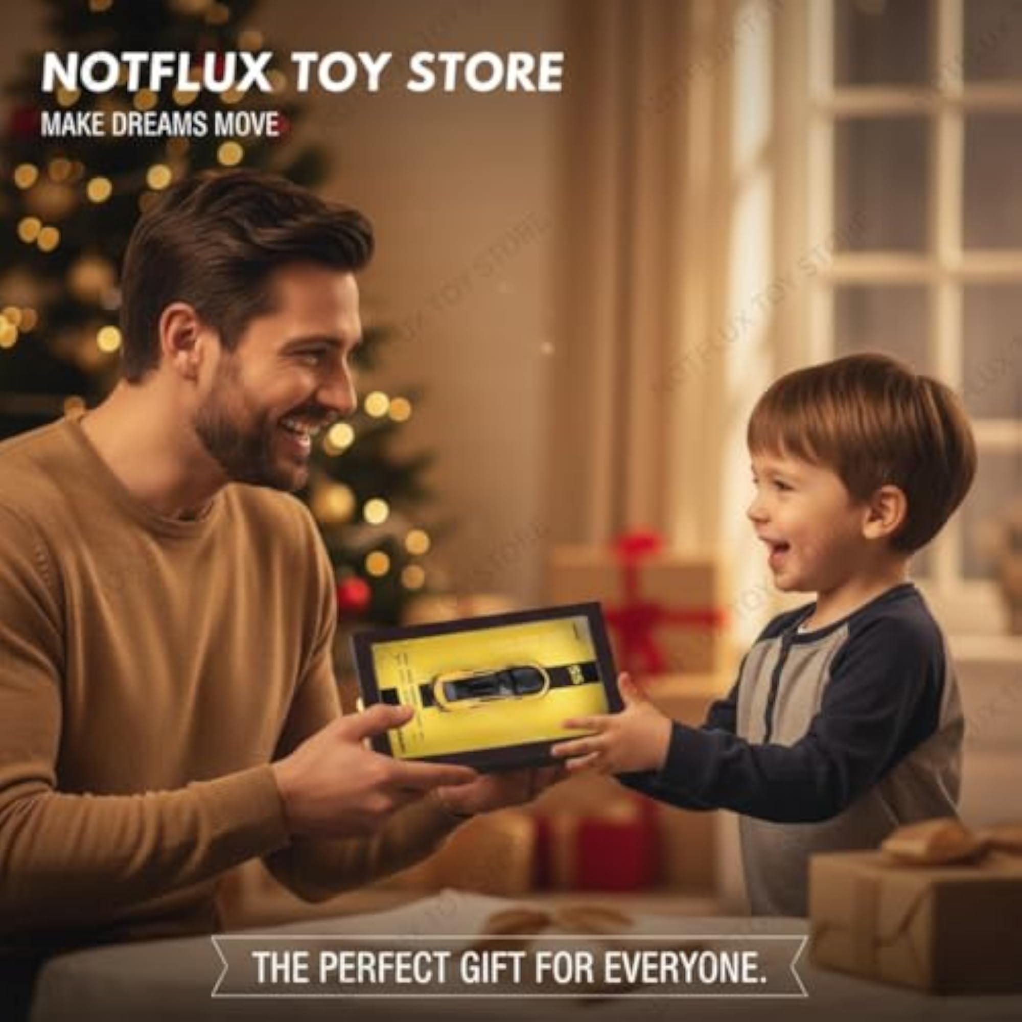 Modern 3D Car Display Frame with Mini Cars