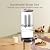 FACHIOO All Glass Gravity-fed Water Filter System, 2.25-Gallon All Glass Water Purifier with 4 Filters (4 Ceramic Filter, 7 Inch Stand, Protective Sleeve), Reduces 99% Chlorine