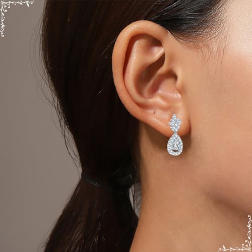 Boucles d'oreilles en Argent 925 en forme de goutte, le cadeau de mariage idéal