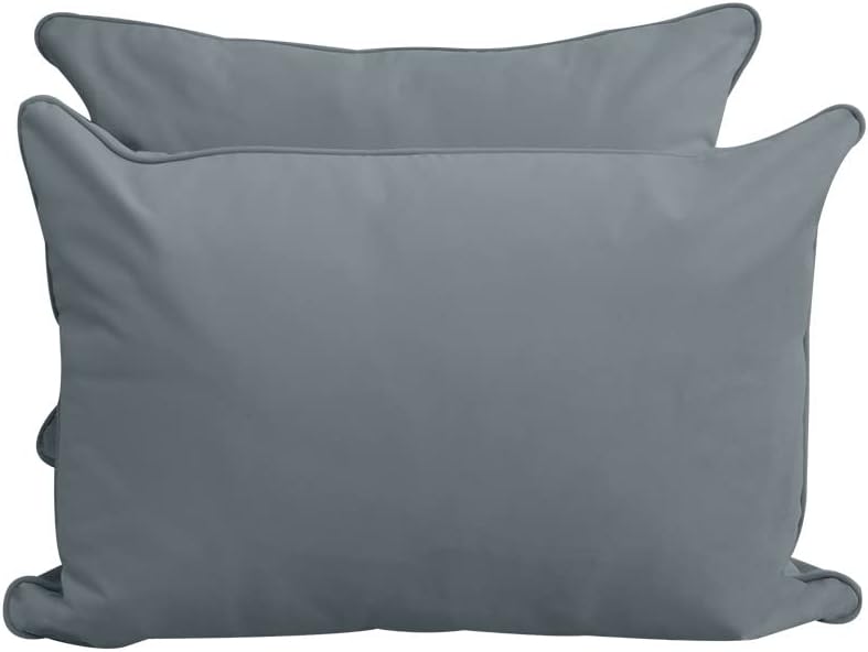 Prolinemax Style V4 Twin-XL Size Pipe Trim Velvet Indoor Daybed Mattress Bolster Pillow Complete Set AD347