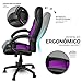 TRESKO Silla giratoria de oficina Sillón de escritorio Racing disponible en 14...