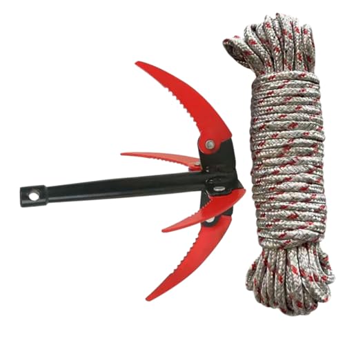 NUOBESTY Râteau Coupe-Herbe Aquatique Pliable en Acier Inoxydable Dents De Scie, Outil De Désherbage pour Jardin Extérieur, Entretien Bassin Aquatique, Équipement Pratique Robuste