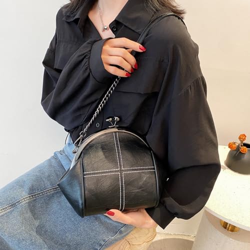 Image of Downupdown Women Purses Handbags Kiss Lock Satchel Bag Chain Shoulder Bag PU Leather Hobo Bags Crossbody Bag Clutch Wallet | Kiss Lock