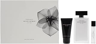 Narciso Rodriguez Pure Musc for Women 3 Piece Gift Set (3.4 Ounce Eau de Parfum Spray + 1.6 Ounce Body Lotion + 0.33 Ounce Eau de Parfum Spray) (10035697)