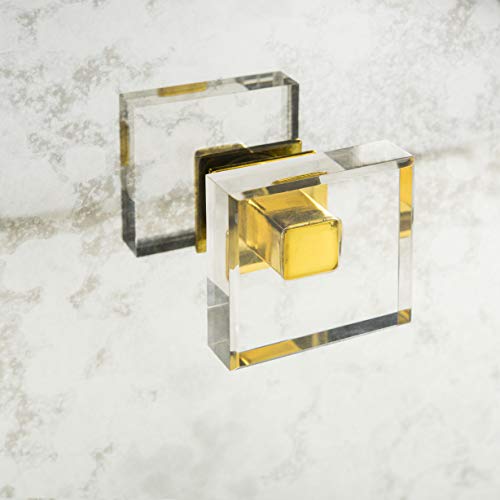 Safavieh Couture Home Arcelia White Acrylic Eglomise 2-Shelf Cabinet #TOP5