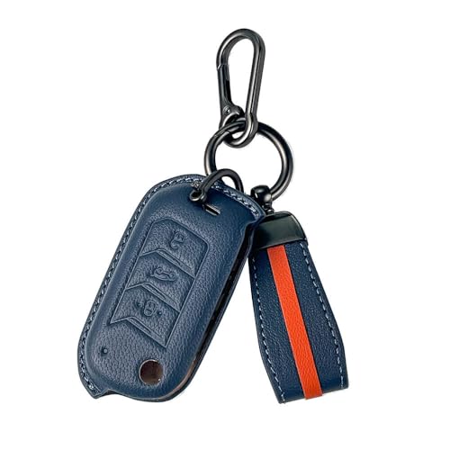 Image of keyzone royal leather key cover for Mahindra Thar Roxx, Thar, Bolero, Scorpio, XUV700, XUV400, XUV3x0, XUV300, TUV300, Marazzo