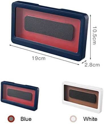 Wall-Mounted Storage Rack Shelf Mobile Phone Waterproof Storage Box Organizer for Kitchen Bathroom to Watch Movies Touchable (Color : B) (A) image 4