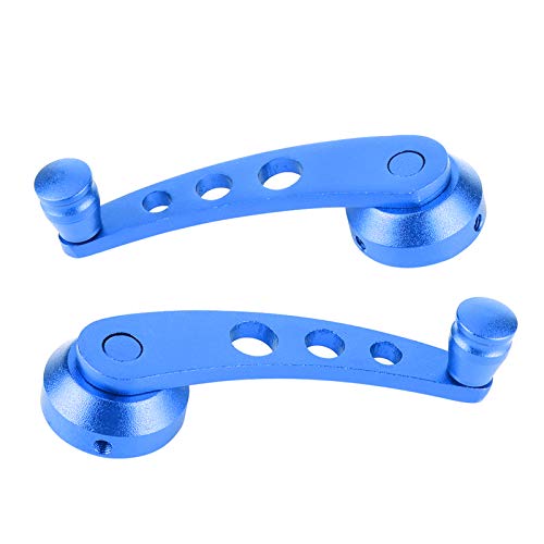 Image of Universal Window Winder Glass Cranks Aluminum Alloy Riser Handle Car Refitting Window Cranks Winder Glass Cranks Window Handle Door Window Winders (Blue)
