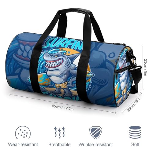 Sac de voyage requin surfant le duffel bag idéal pour votre week-end - 2