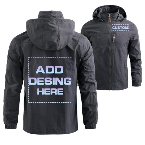 Custom Men's Outdoor Waterproof Jacket Design Personalized Logo