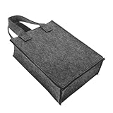 HOLIDYOYO Bolsa de Fieltro para Botellas de Vino con Compartimentos Portátil y Resistente Diseño Creativo para Transporte Seguro Viajes y Picnics Color Gris Medio Capacidad para Botellas