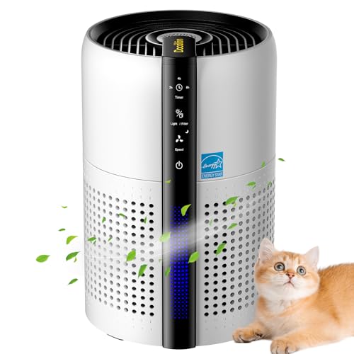 Cat Litter Deodorizer,Odor Eliminator for Pet Strong Odors 99% Activated Carbon Adsorption Plug in Air fresheners for home,Litter Box,Kitchen, Bathroom, Ion Air Purifier Quiet Portable