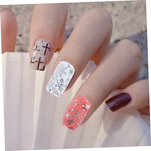 KALLORY 3 Folhas De Adesivos Para Unhas De Natal Enfeites De Unhas 3D Adesivos Para Meninas Adesivos