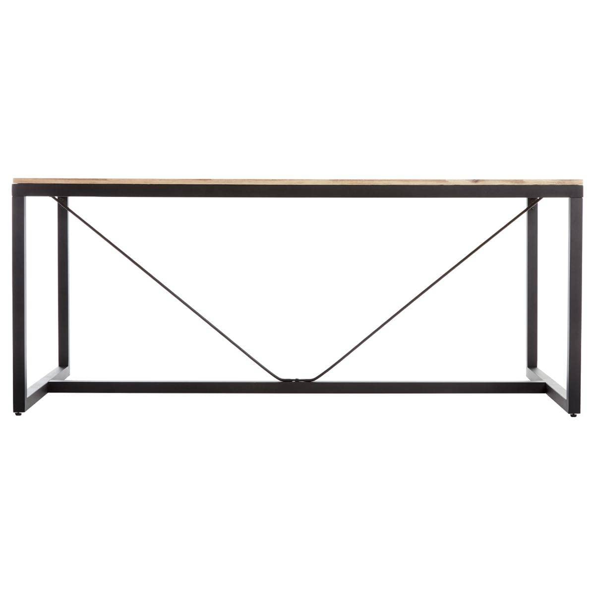 Table de Salle à Manger Atmosphera Edena Naturel Marron Bois d'acacia (180 x 90 x 75 cm)