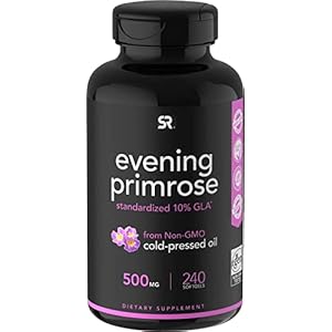 Sports Research Evening Primrose Oil (500mg) Cold-Pressed with No fillers or Artificial Ingredients, Non-GMO Tested…