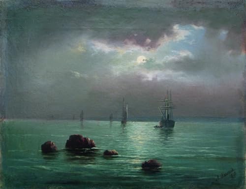 Toile murale coucher de soleil sur la baie Lagorio, une évasion artistique 60x90cm
