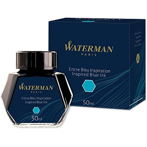 Waterman Fountain Pen Ink, Inspired Blue, 50ml Bottle Cover