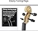 Aliyes Electric/Acoustic Violin Set for Beginners Special Designed Gift for Beginner with Hard Case,Bow,Extra Strings (4/4/Full-size)