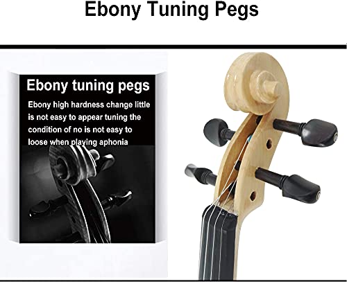 Image of Aliyes Electric /Acoustic Violin Set for Beginners Special Designed Gift for Beginner with Hard Case,Bow,Extra Strings (4 /4 /Full-size)