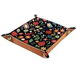 PU-Leder-Tablett: Zur Aufbewahrung von Handy, Uhr, Schlüssel, Schmuck und Kleingeld etc.