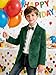 Green Suede Blazer for Boys Spring Faux Leather Jacket Size 12 Kids Fashion Outerwear Boy Sport Coat for School