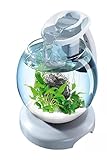 PRAKTISCH UND EINFACH: Unser Aquarium ist einfach zu installieren und zu pflegen. Es ist mit einer LED-Beleuchtung und einem Wasserfall Effekt-System ausgestattet. Es wird mit 2 Laschen geliefert, die den Lärm des Wasserfall-Effekts dämpfen