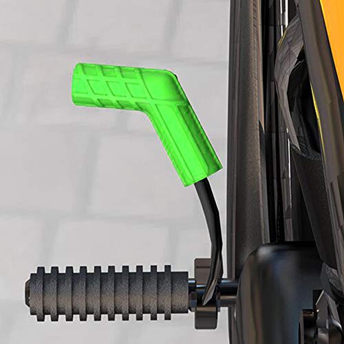 ROMASO Motorcycle Shift Lever Cover,Shift Cover,Flexible Rubber,Anti-Slip Stripes Design,Universal Green(Pack of 2) - Thumbnail 5