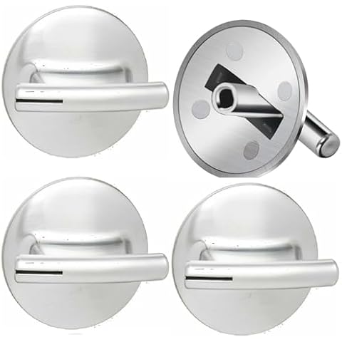 HOMEEQUIP WP74010839 Surface Burner Control Knob Fits for Whirlpool Jenn-Air JED8430BDB18 JED8430BDF18 JED8430BDS18 Replaces 7737P372-60 (4 Pack) Cover
